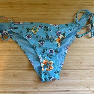 Hot Water Blue Floral Bikini Bottom